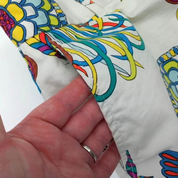 *SOLD* BANANA REPUBLIC Trina Turk Collection Tropical Coral Reef Print Shorts - Picture 5 of 16